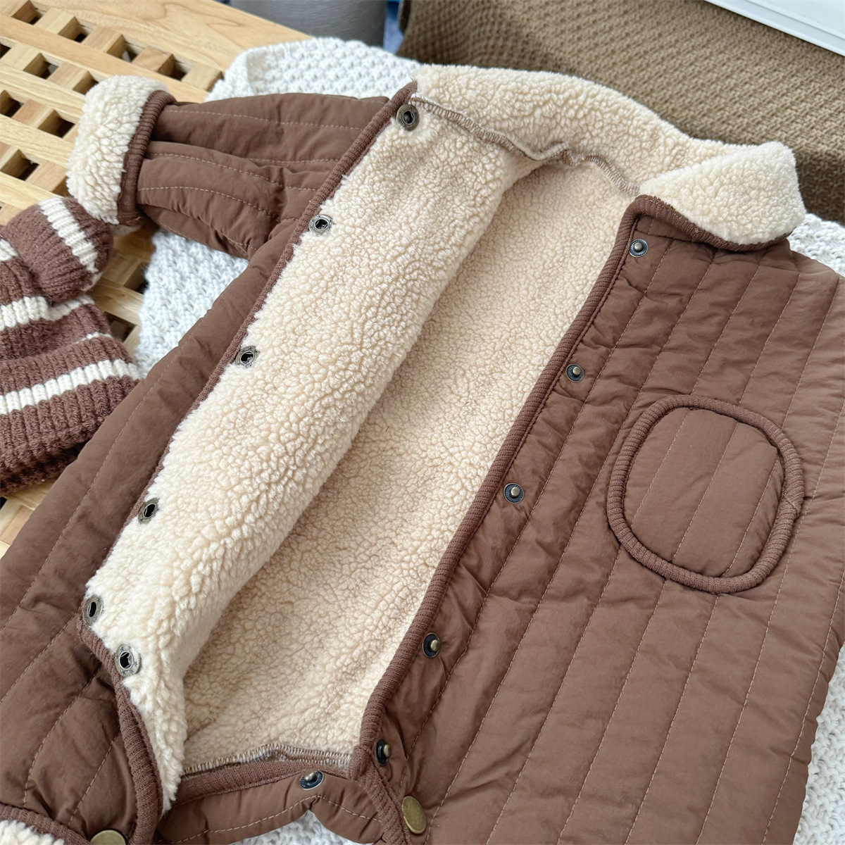 Baby Thermal Fleece-Lined Romper 