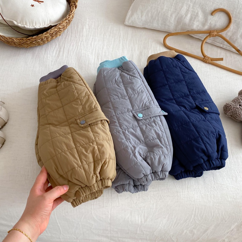 Baby Kids' Fleece-Lined Thick Work Pants