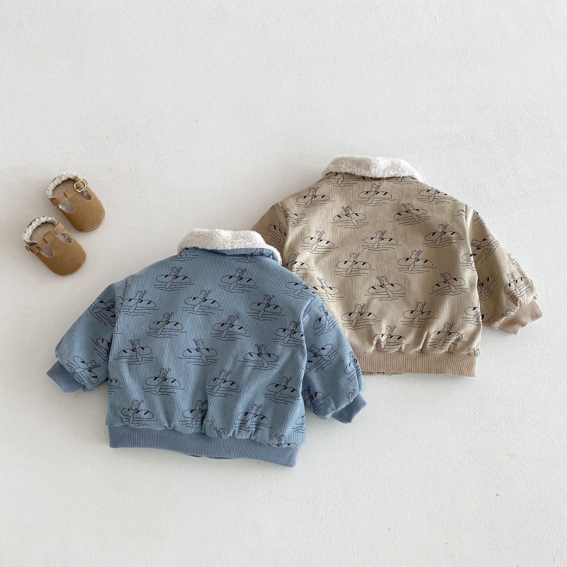 Baby & Kids' Boys' Thickened Printed Outerwear