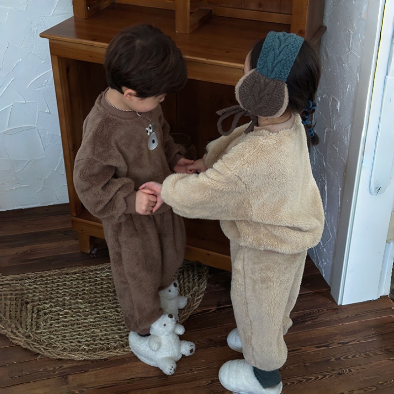 2-Piece Baby & Kids Fleece Bear Set