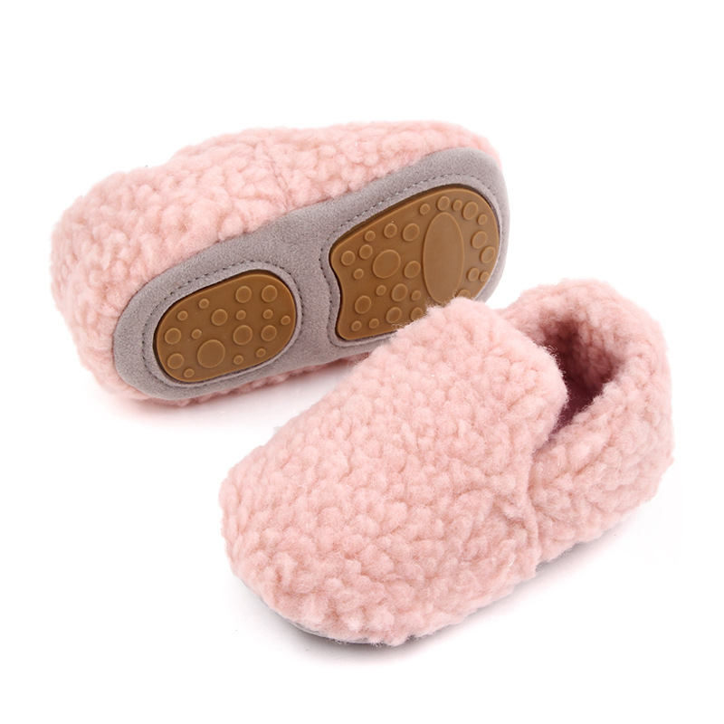 Baby Fleece Warm Solid Color Shoes