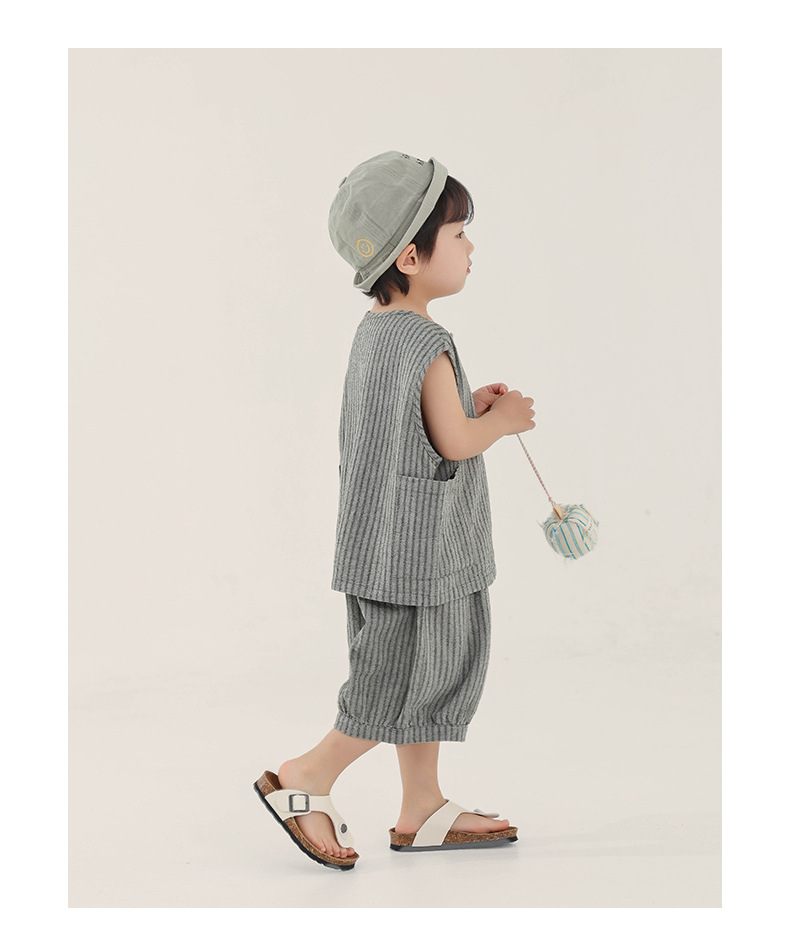 Toddler Striped Tank Top and Shorts Set