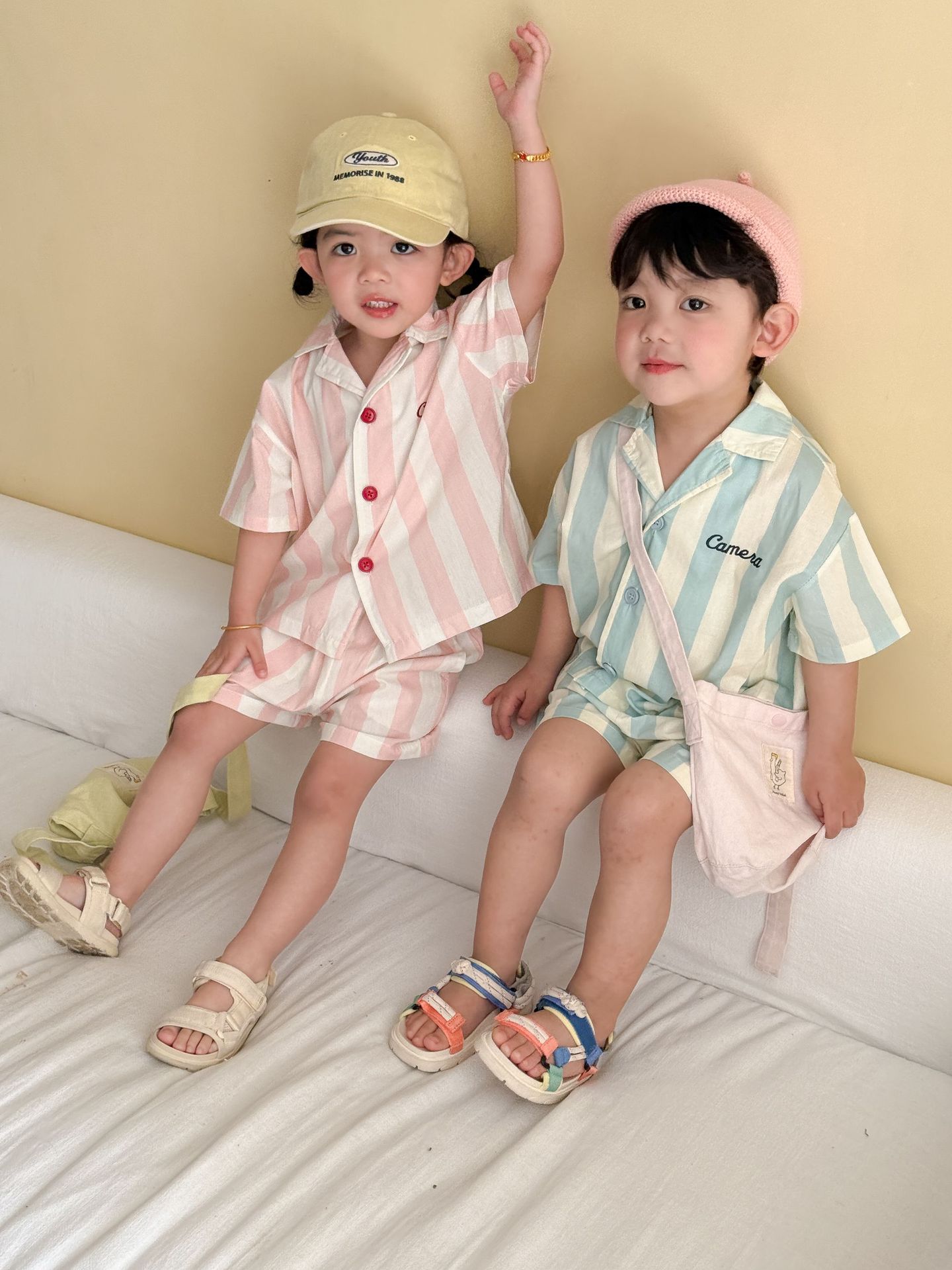 2-Piece Toddler Striped Pajama Set