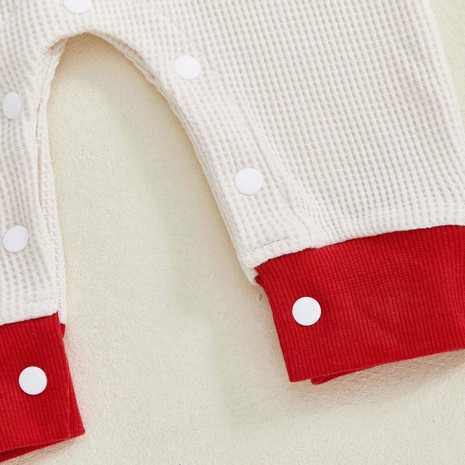 Baby Color Block Checkerboard Sleeves Romper