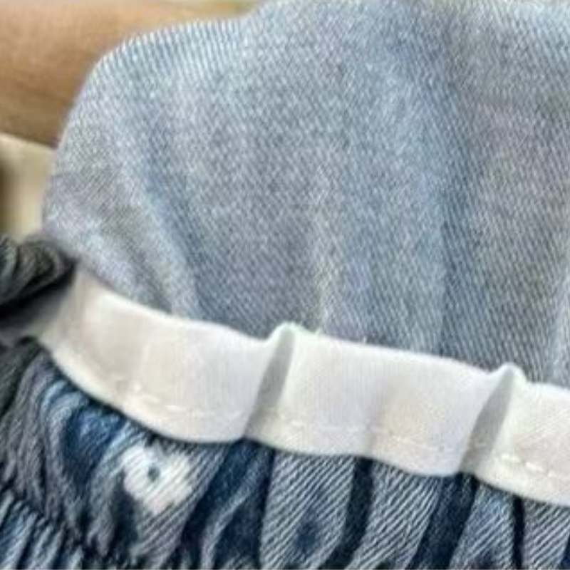 Baby Toddler Girl's Printed Denim Nine Pants
