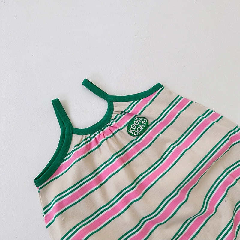 Baby Striped Camisole Romper
