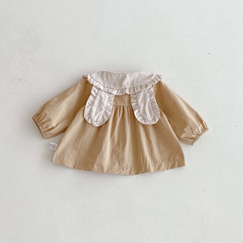 Baby Girl Rabbit Ear Collar Princess Dress