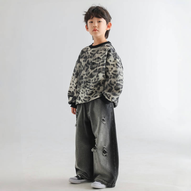 Kids' Boy Leopard Print Sweatshirt