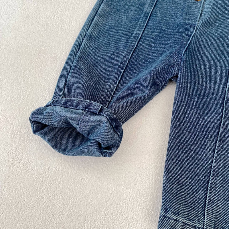 Baby Sleeveless Denim Overalls 