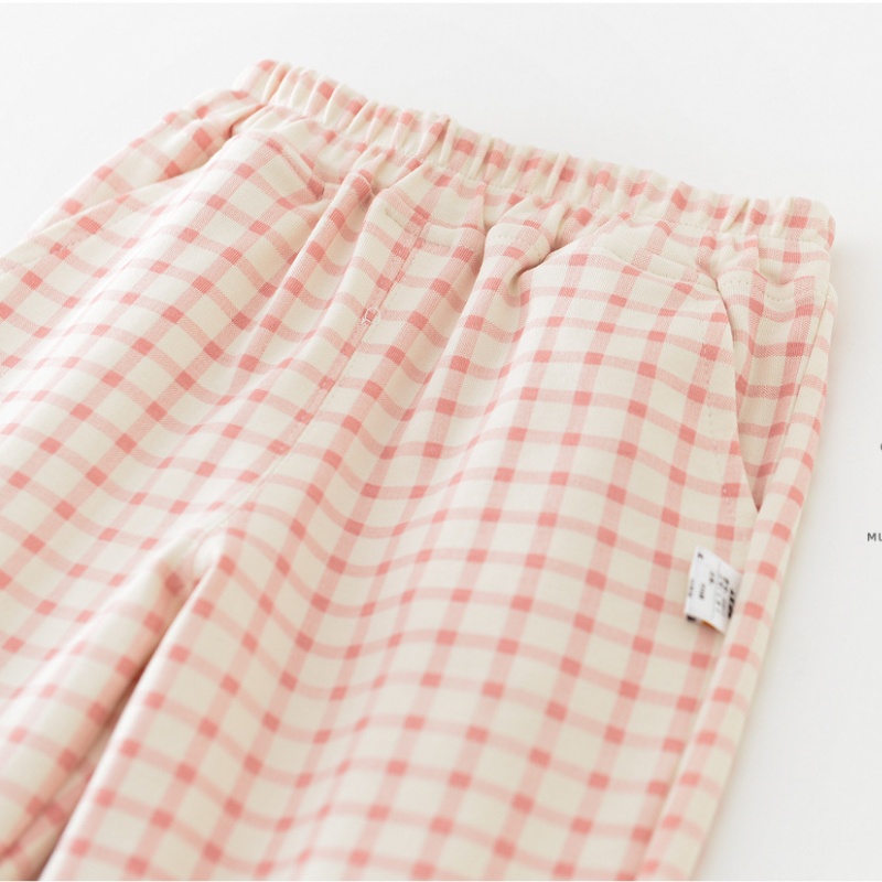 2-piece baby plaid pajama set