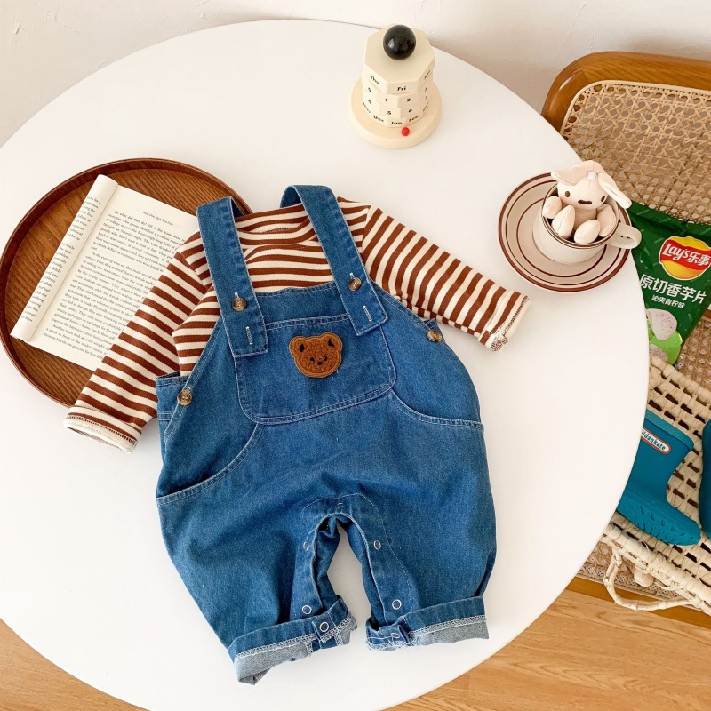 Baby Bear Pocket Denim Overalls