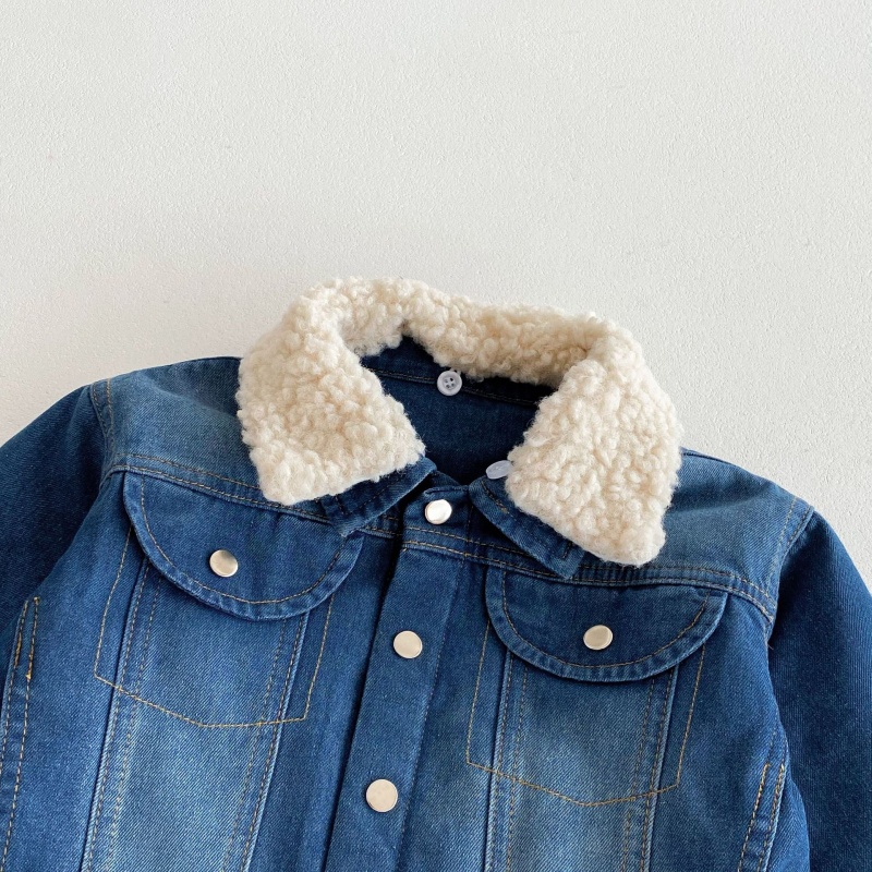 Baby Toddler Fleece-Lined Warm Denim Jacket