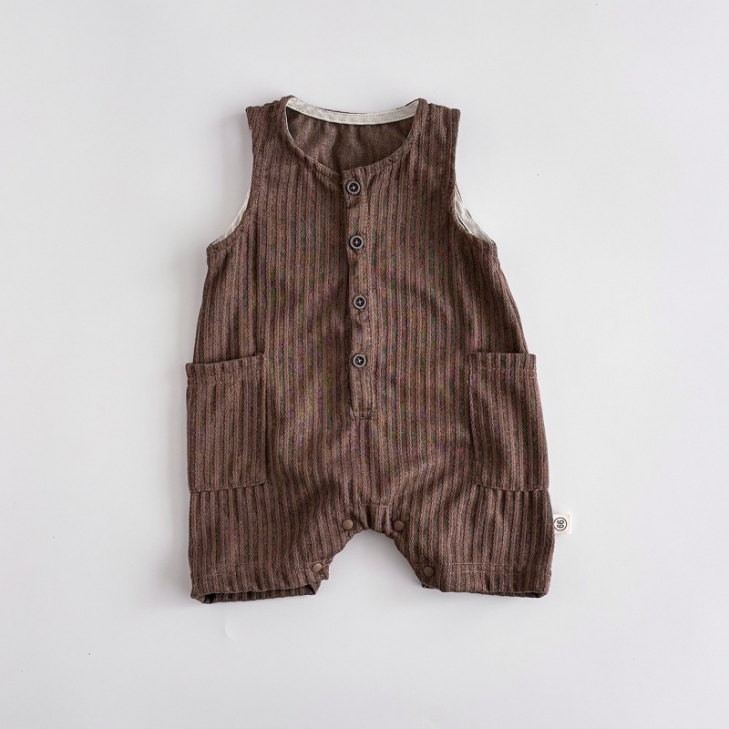 Baby Newborn Striped Sleeveless Romper