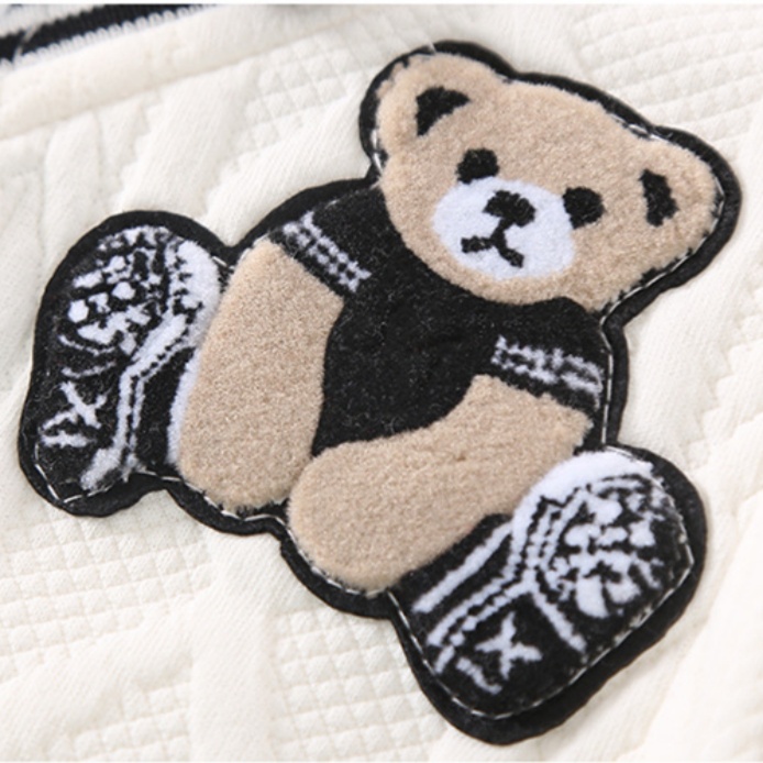 Baby Newborn Bear College Style Romper