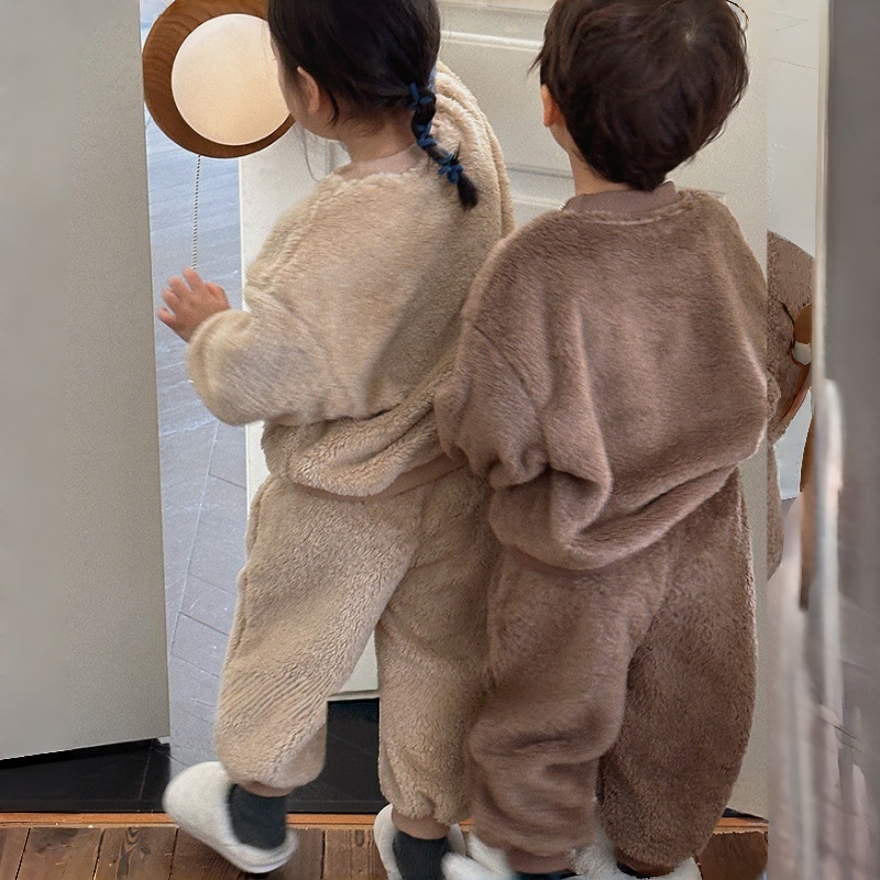 2-Piece Baby & Kids Fleece Bear Set