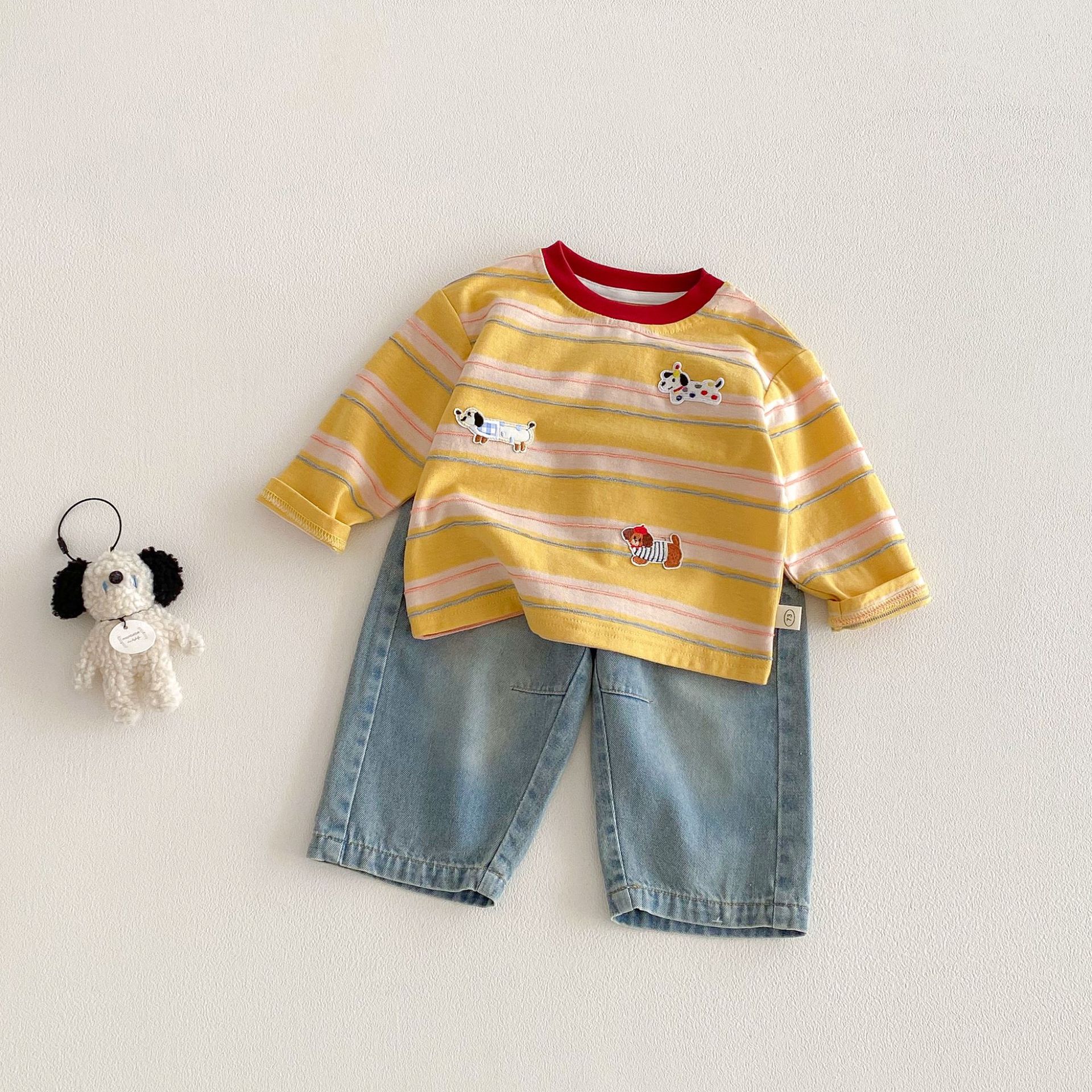 Baby Toddler Puppy Striped T-shirt