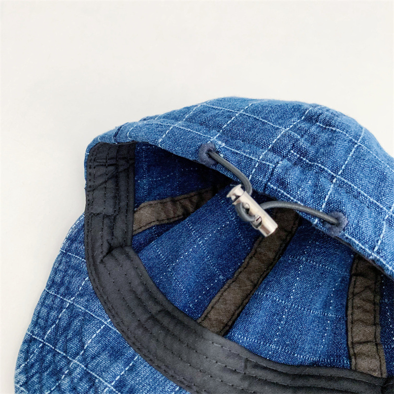 Baby Grid Soft-Brimmed Denim Baseball Hat