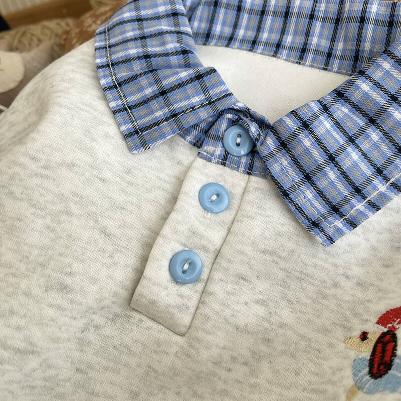 Kids Collared Dachshund Long Sleeved Top and Pants Set