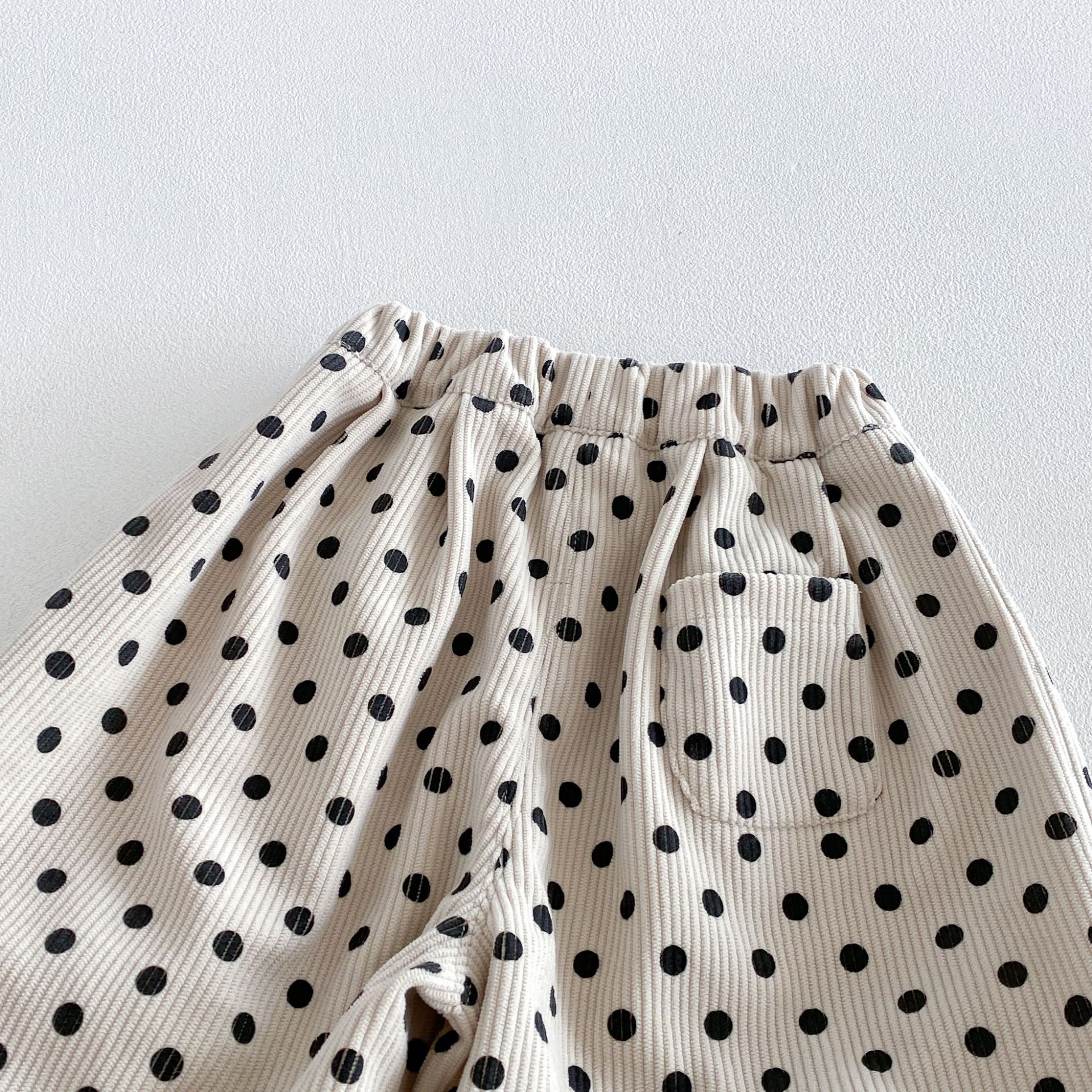 Kids Polka Dot Leopard Print Pants