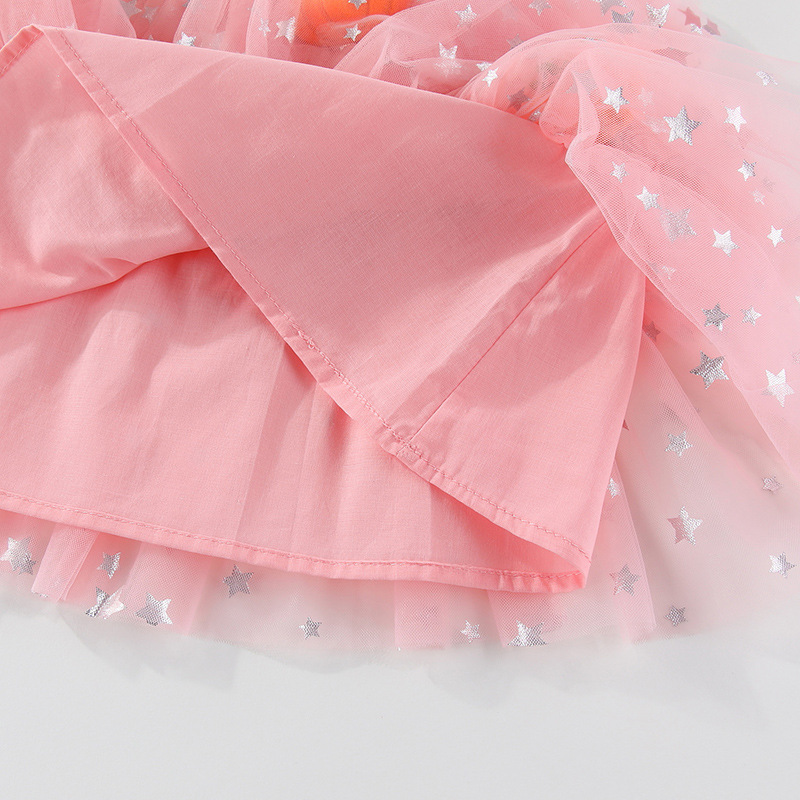 Kids Pumpkin Ghost Mesh Dress