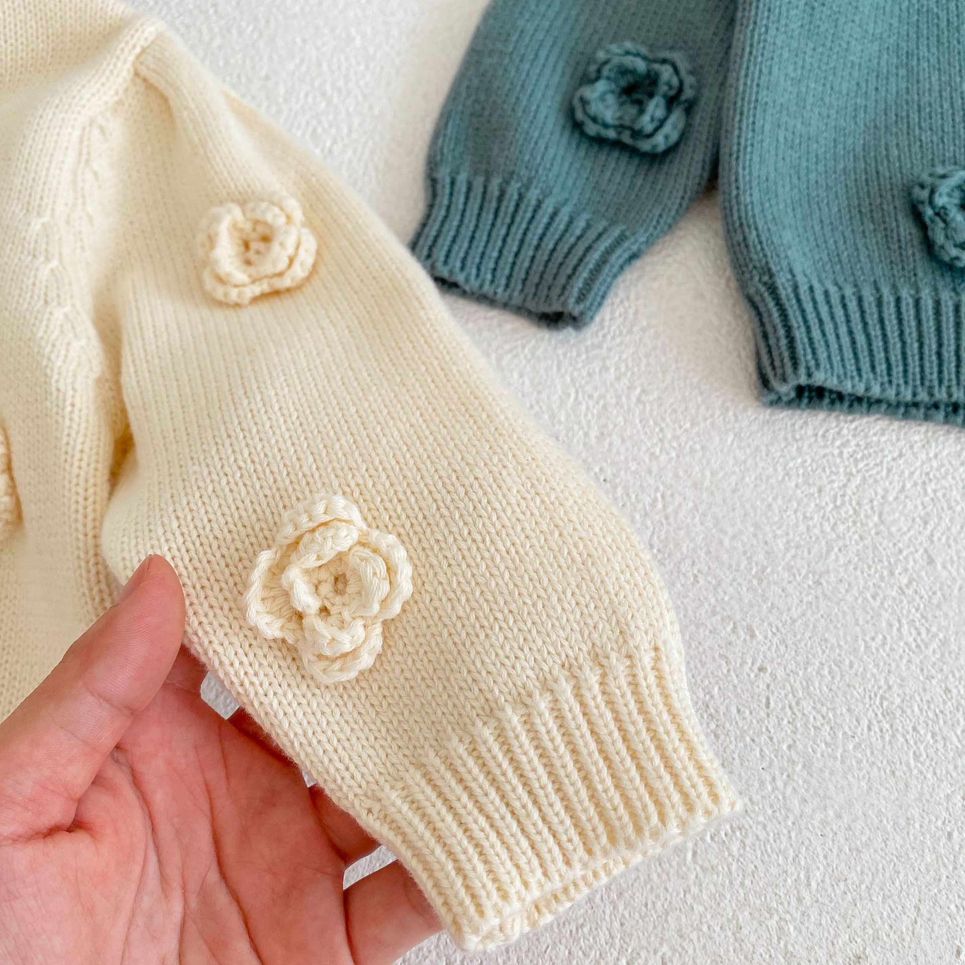 Baby Flowers Crew Neck Sweater