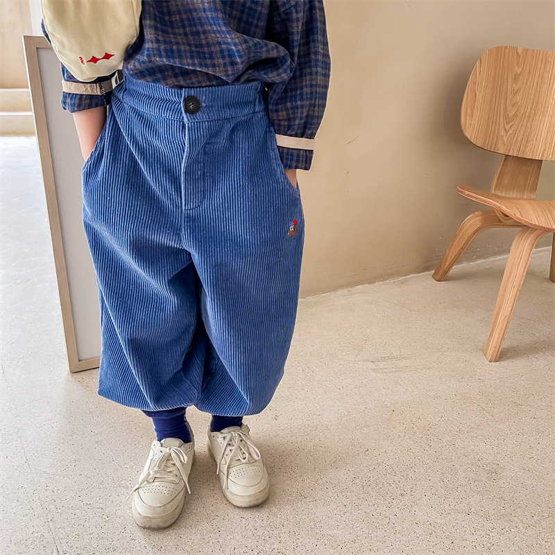 Kids Dog Corduroy Pants