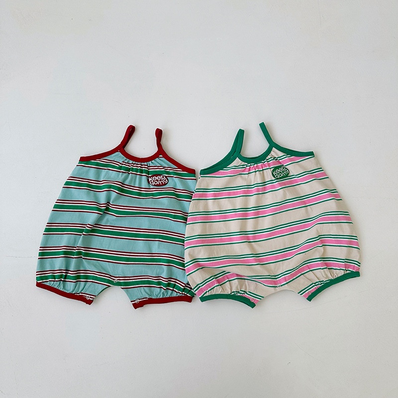 Baby Striped Camisole Romper