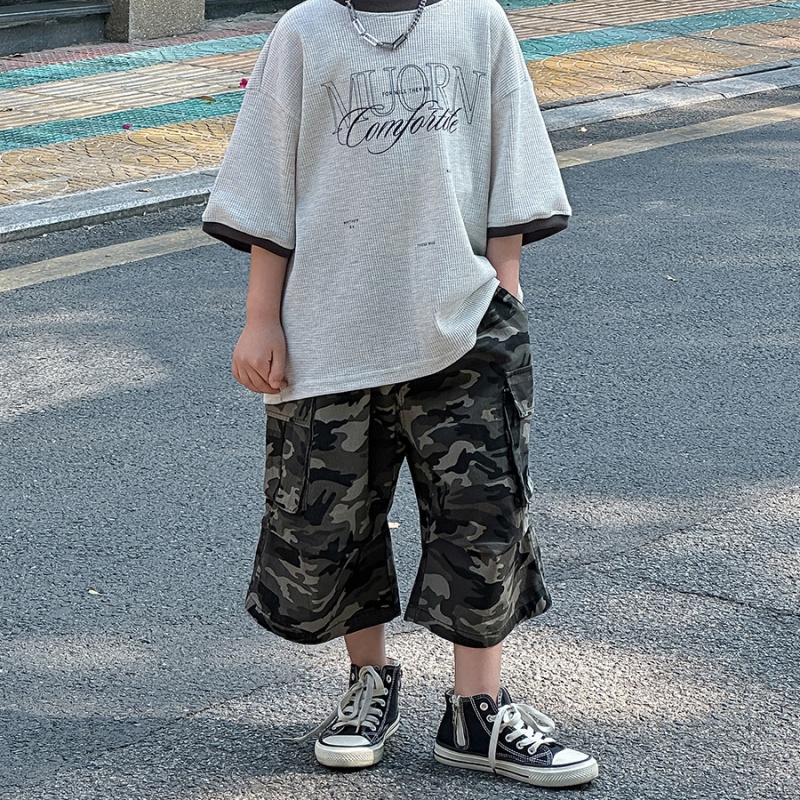 Baby Toddler Boys' Camouflage Workwear 5-Inch Pants
