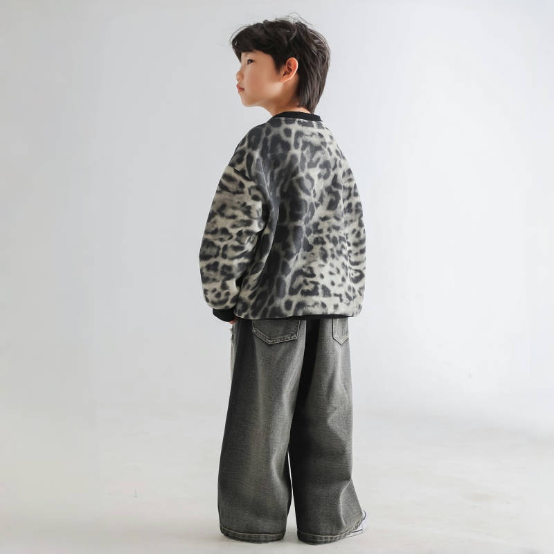 Kids' Boy Leopard Print Sweatshirt