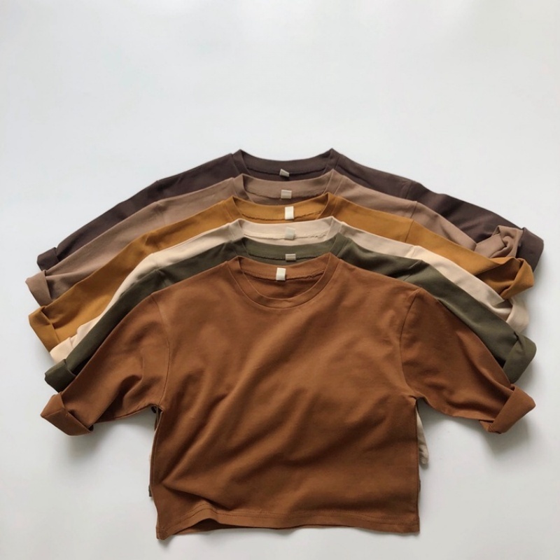 Baby Toddler Drop Shoulder Multi-Color T-Shirt Top