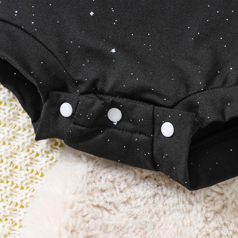 Baby Newborn Halloween Spider Web Print Romper Set