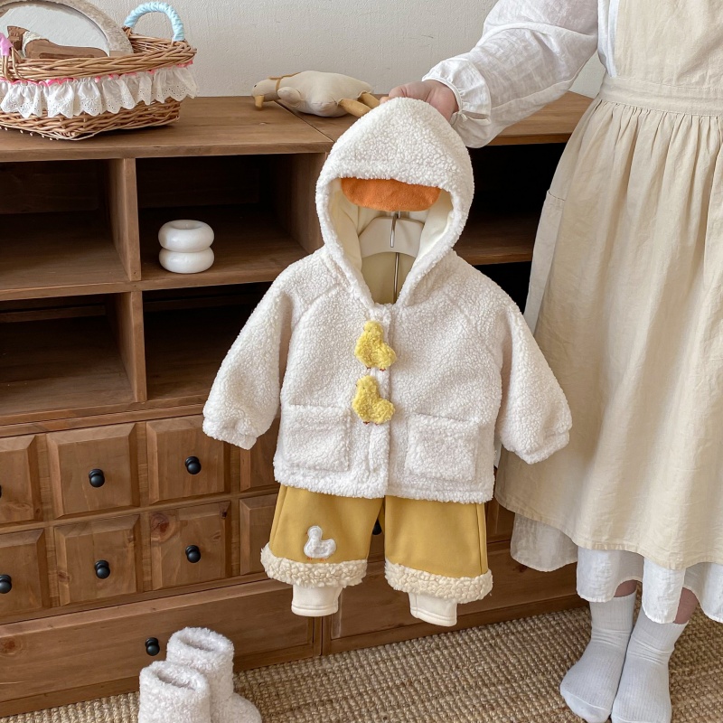 Baby Toddler Yellow Duck Coat and Pants 