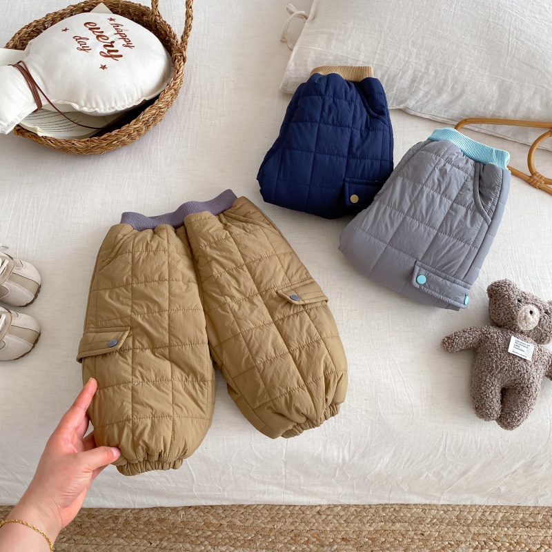 Baby Kids' Fleece-Lined Thick Work Pants