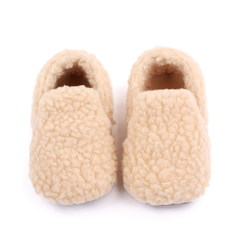 Baby Fleece Warm Solid Color Shoes