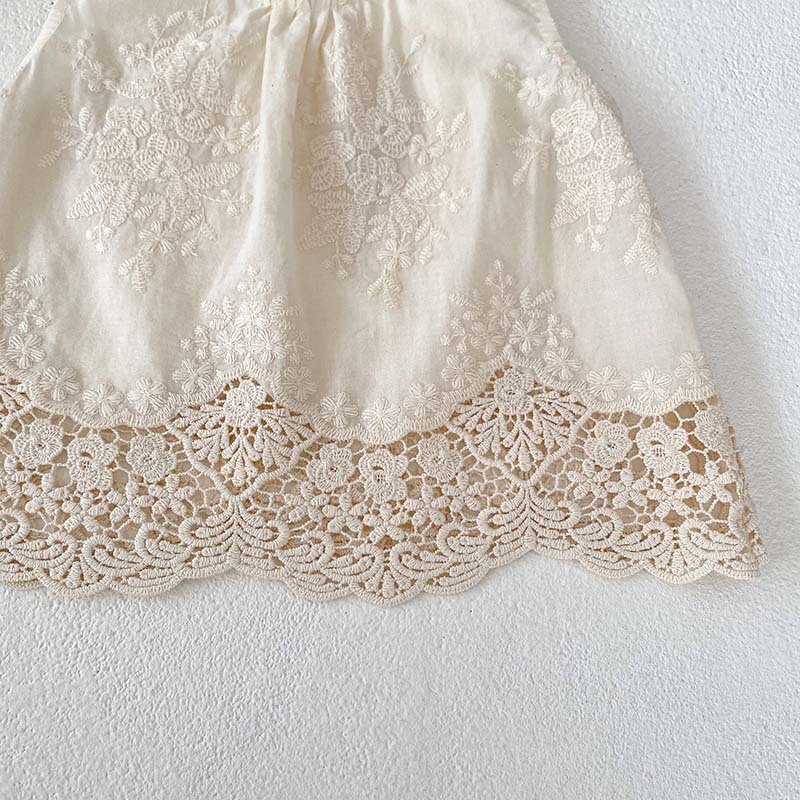 Baby 2-Piece Lace Sleeveless Casual Set