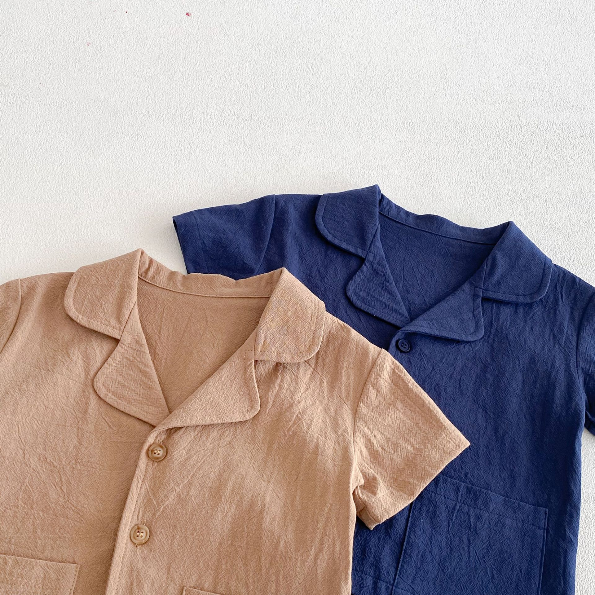 Baby & Kids Solid Color Pocket Tee and Shorts Set