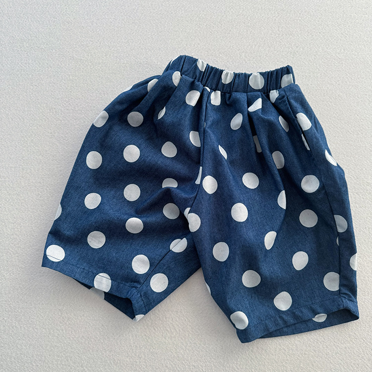 Baby & Kids Dots Denim Pants