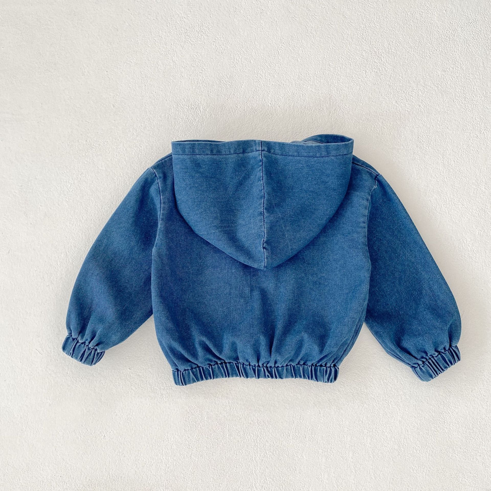 Baby & Kids Denim Hooded Pullover Jacket