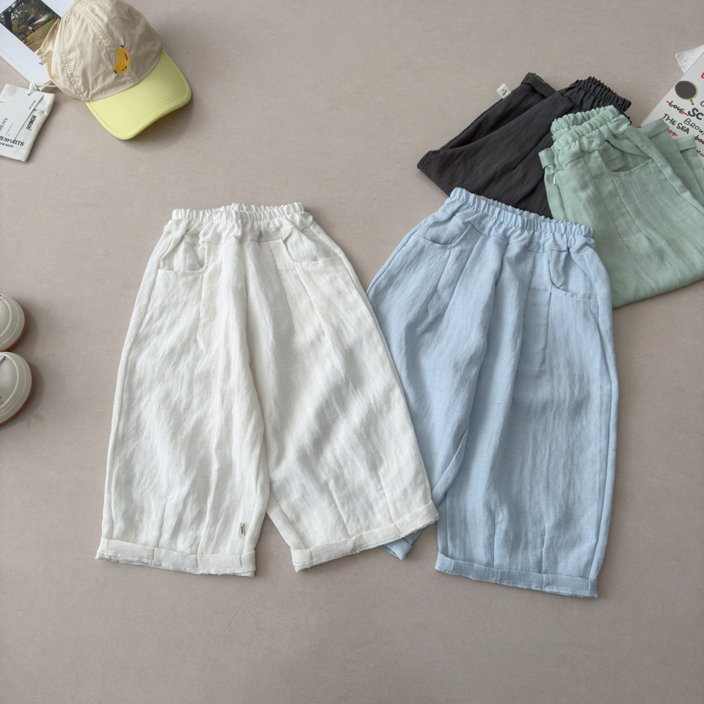 Infant/Toddler Solid-Color Loose-Fit Harem Pants