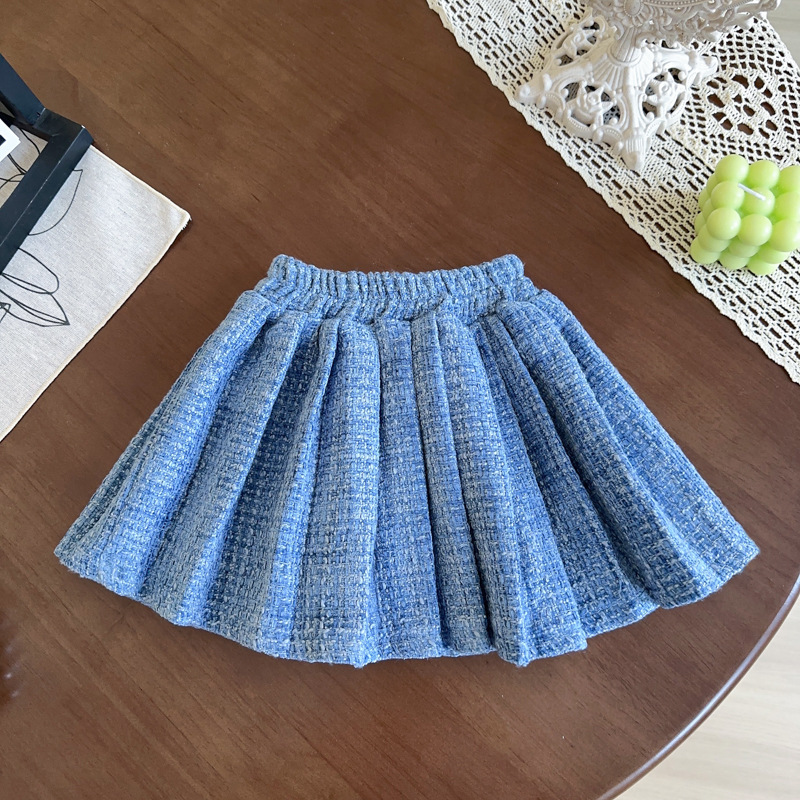 Baby Girl's Petite Chic Denim Skirt Set