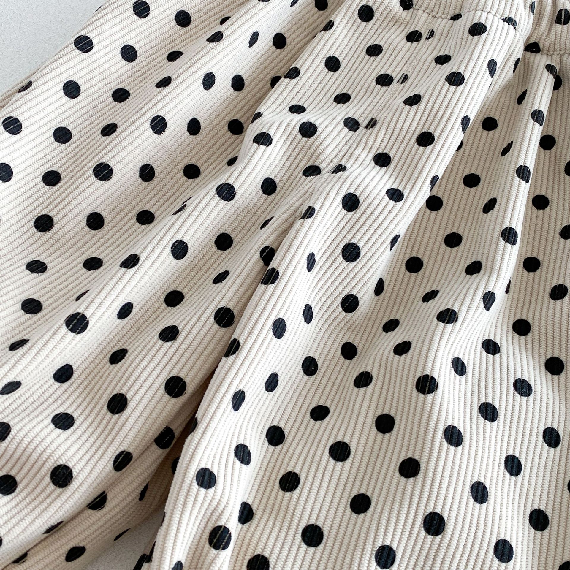 Kids Polka Dot Leopard Print Pants