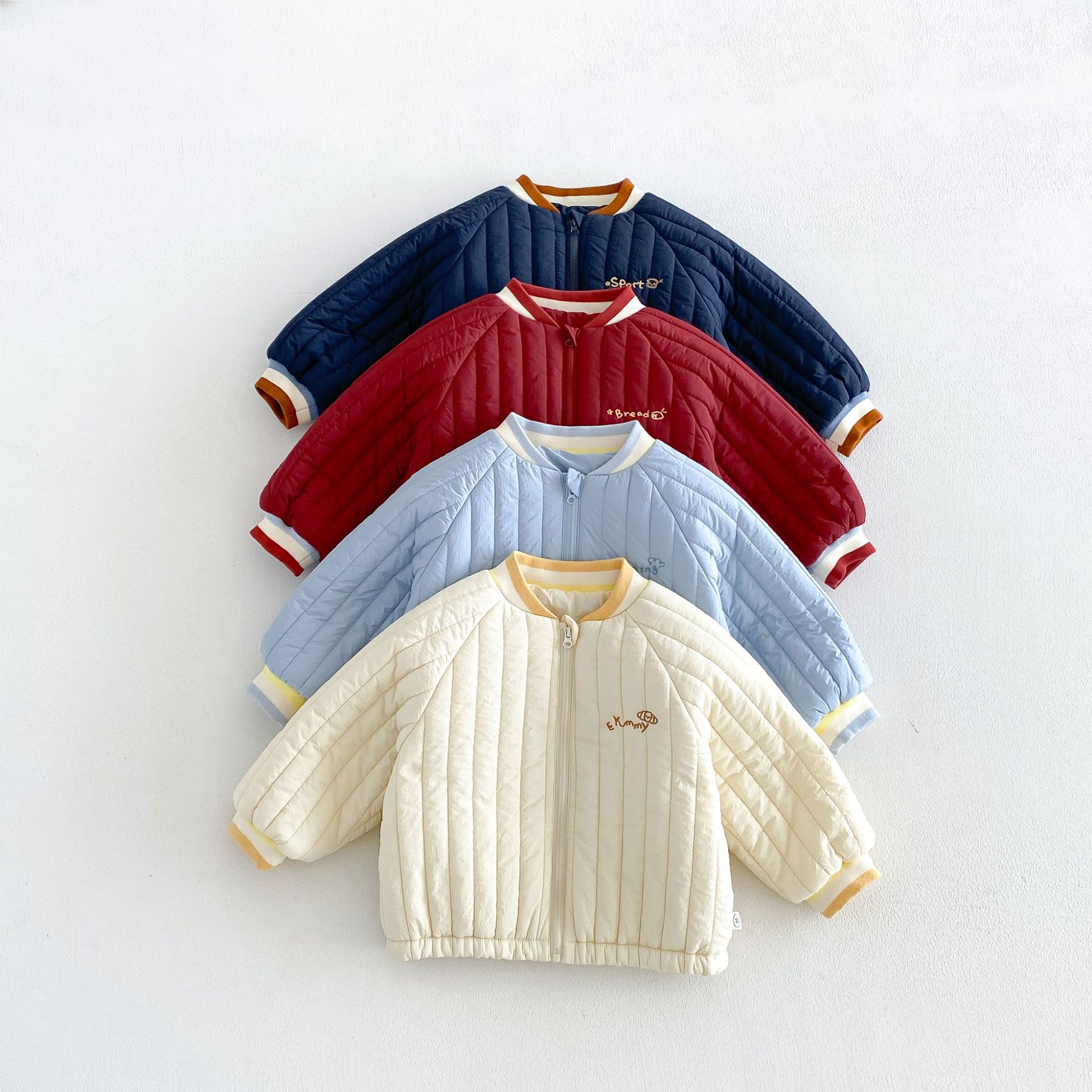 Kids Embroidery Cartoon Pattern Outerwear