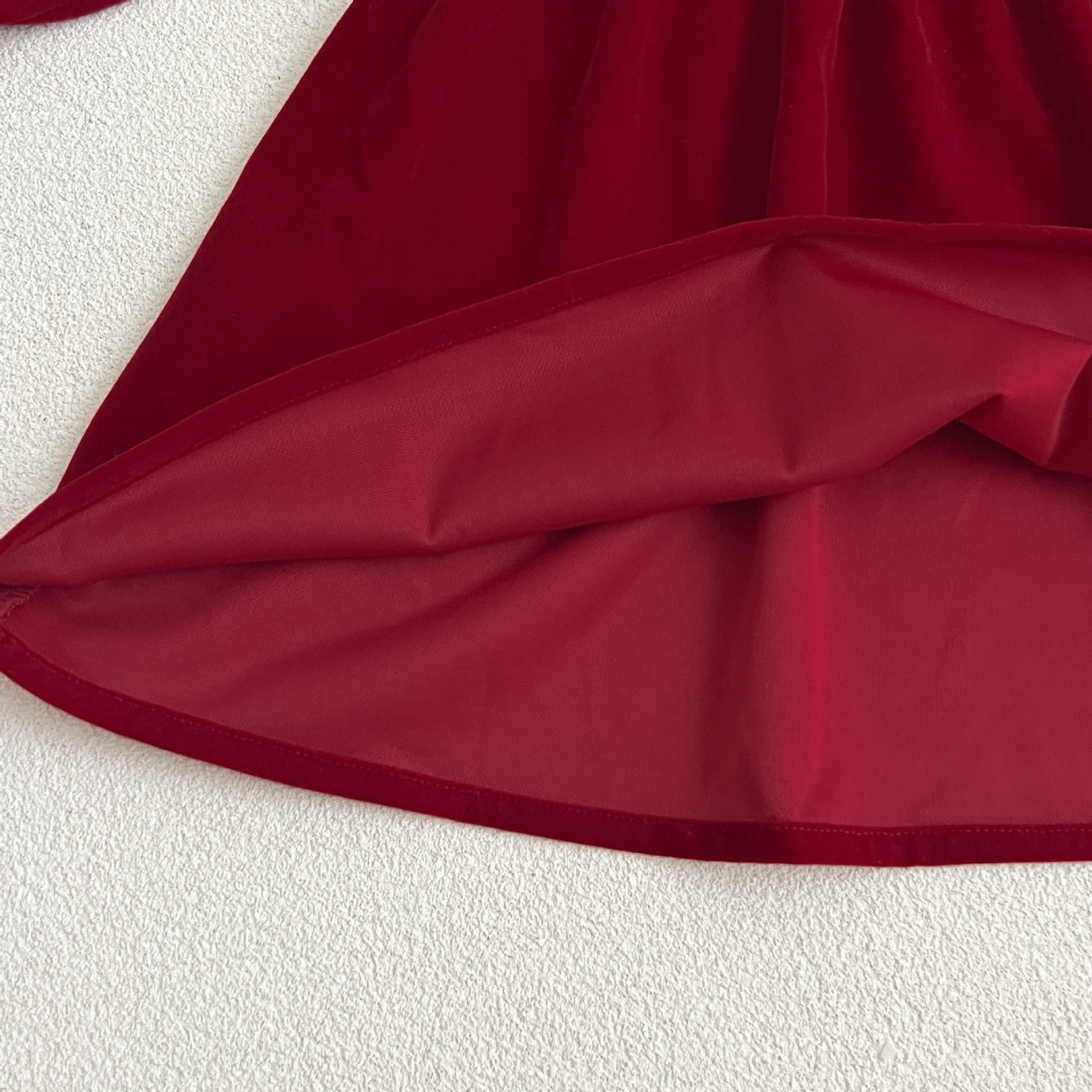 DailyBebe Kids Christmas Lapel Collar Dress