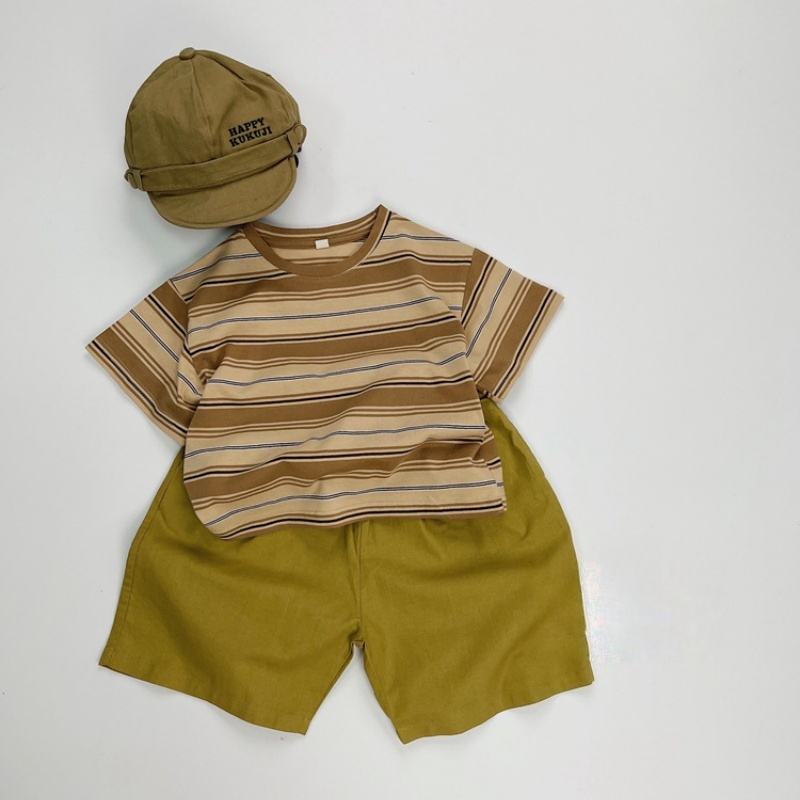 Baby Toddler Color Block Striped T-Shirt Top