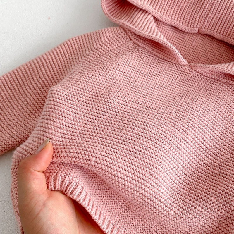 Baby Toddler Rabbit Ear Hooded Knitted Top