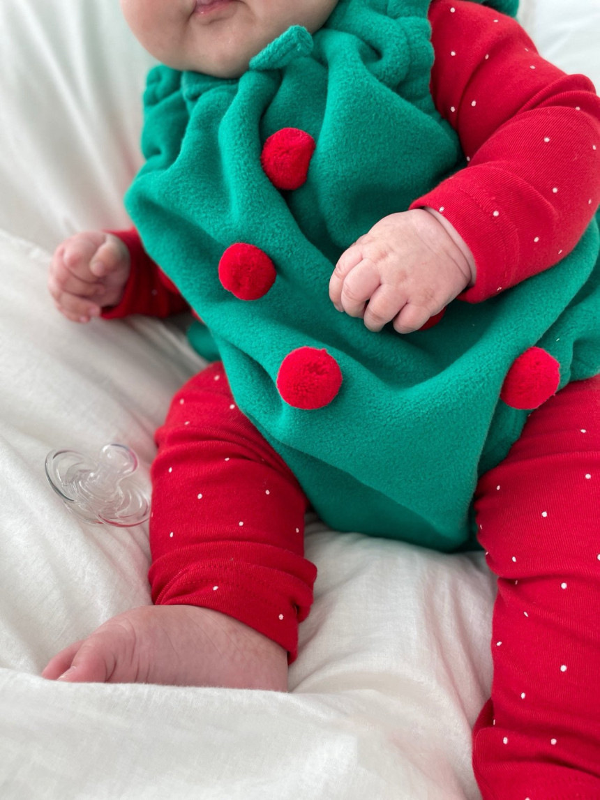Baby Christmas Vest Hooded Romper