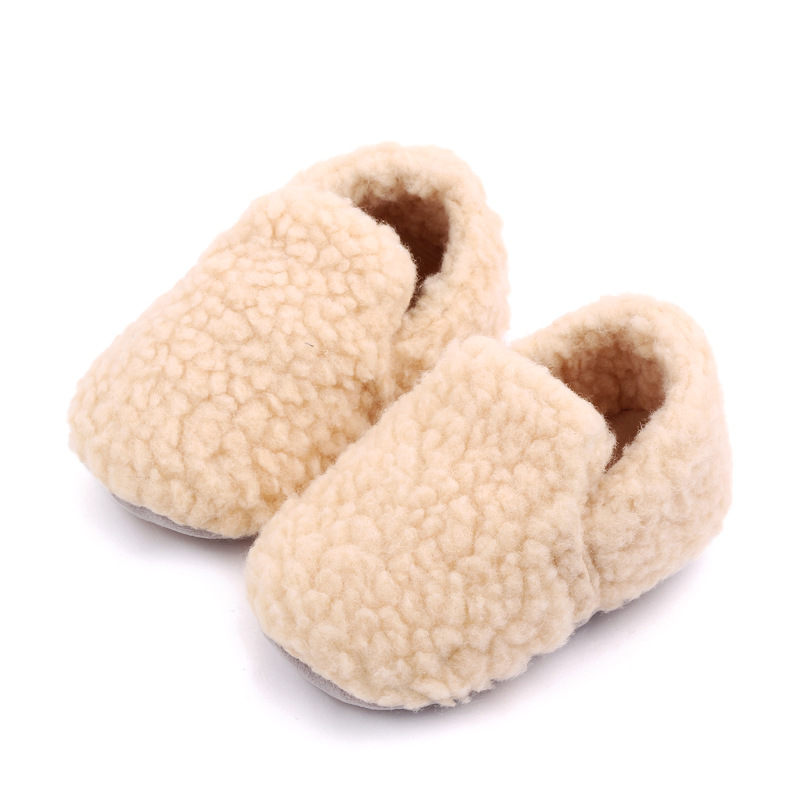 Baby Fleece Warm Solid Color Shoes