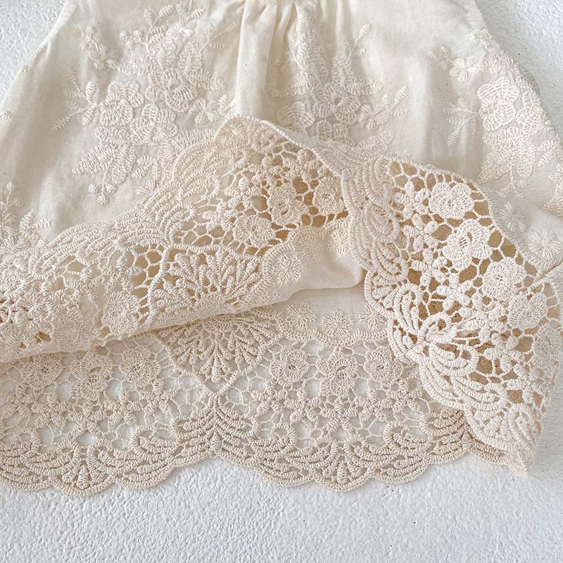 Baby 2-Piece Lace Sleeveless Casual Set