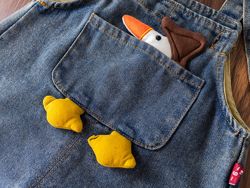Toddler Duck T-shirt and Overalls Set