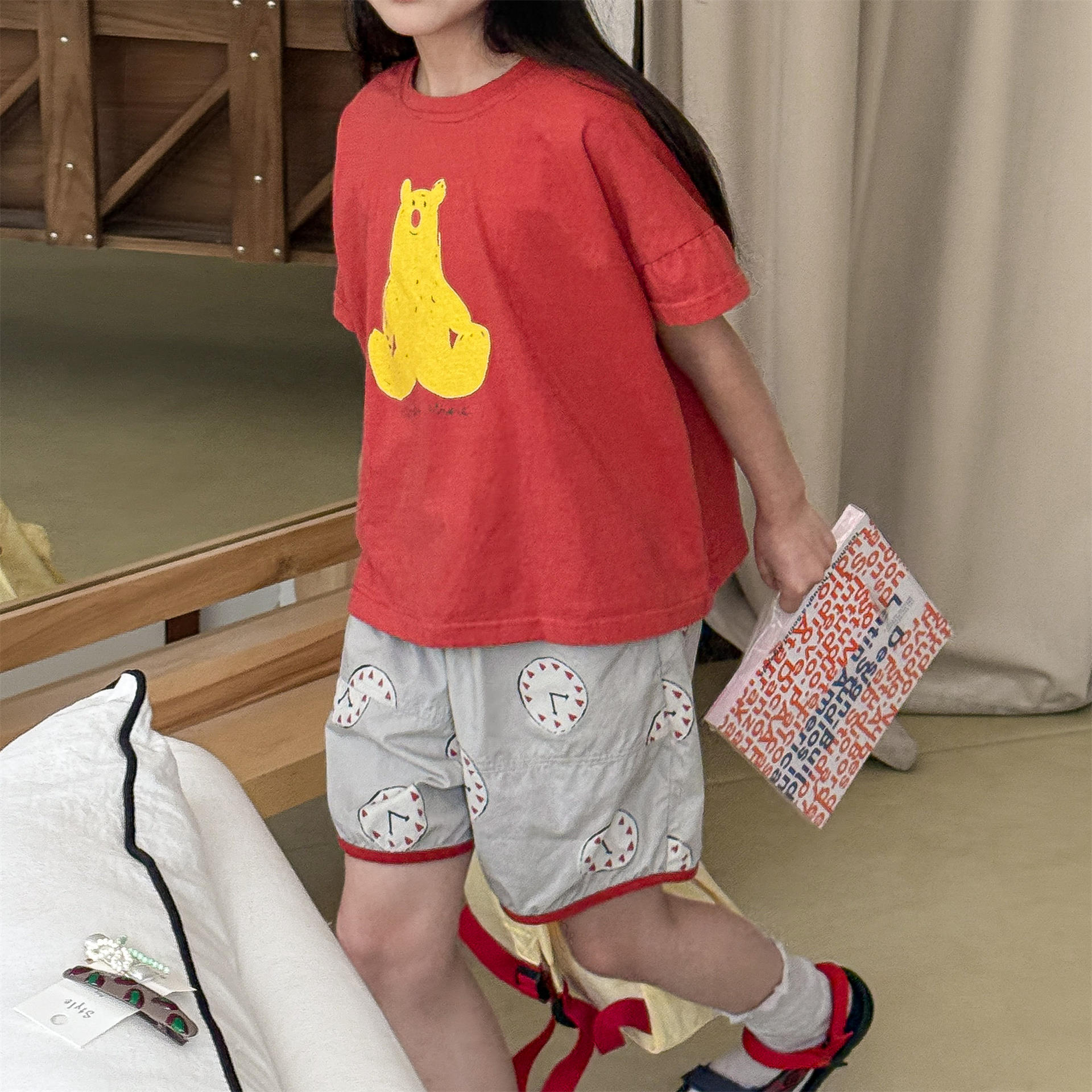 Kids Heart Shaped Dog Shorts